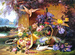 PUZZLE ELEGANCKA MARTWA NATURA KWIATY BEZ IRYSY GOŁĘBIE  2000 CASTORLAND