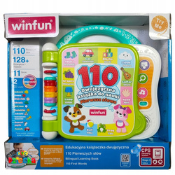 KSIĄŻECZKA INTERAKTYWNA EDUKACYJNA DWUJĘZYCZNA PL ANG PIERWSZE SŁOWA WINFUN