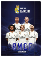 TECZKA Z GUMKĄ A4 REAL MADRYT MADRID ASTRA TEKTUROWA NA DOKUMENTY