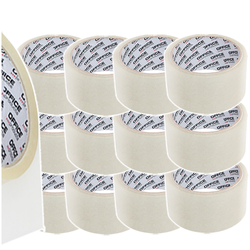 TAŚMA PAKOWA PRZEZROCZYSTA OFFICE PRODUCTS 46M 50Y MOCNA DO PACZEK - 12 szt