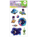 TATUAŻE DLA DZIECI ZMYWALNE TYMACZASOWE KOSMOS ASTRONAUTA HAPPY COLOR