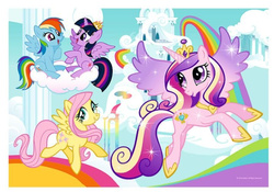 COLOR PUZZLE KUCYKI PONY W KRAINIE 20 EL - TREFL