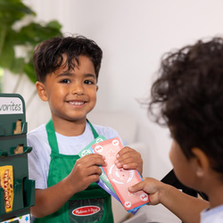 ARTYKUŁY SKLEPOWE ZESTAW SPRZEDAWCY PRODUKTY SPOŻYWCZE MELISSA AND DOUG