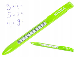 DŁUGOPIS NIEBIESKI AUTOMATYCZNY Z TABLICZKĄ MNOŻENIA ŚCIĄGA KIDEA - 3 szt.