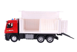 CIĘŻARÓWKA TRANSPORTOWA METALOWA TIR OTWIERANA NACZEPA ŚWIATŁO DŹWIĘK