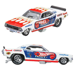 HOT WHEELS PREMIUM CULTURE PLAYMOUTH CUDA ROB'N PINKS SAMOCHÓD AUTKO MATTEL