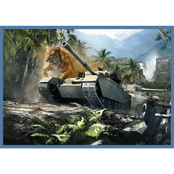 PUZZLE 4 x 250 ELEMENTÓW WOLRD OF TANKS WIELKA BITWA CZOŁGÓW TREFL 13346
