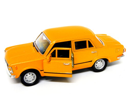 METALOWY SAMOCHÓD KOLEKCJONERSKI WELLY 1:34 FIAT 125P POMARAŃCZOWY
