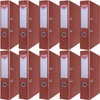 SEGREGATOR A4/75mm OFFICE PRODUCTS Z DŹWIGNIĄ PP BORDOWY 10 SZTUK