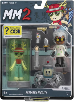 DEV SERIES MURDER MYSTERY 2 FIGURKI RESEARCH FACILITY KOD DO GRY MM2 ROBLOX