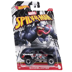 HOT WHEELS SAMOCHODZIK WYŚCIGOWY SPIDERMAN SANDBLASTER MARVEL AUTKO ZABAWKA