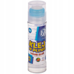 KLEJ SZKOLNY W PŁYNIE Z APLIKATOREM TRANSPARENTNY 125 ml ASTRA - 12 sztuk