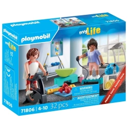 PLAYMOBIL MY LIFE TRENING FITNESS SIŁOWNIA FIGURKI AKCESORIA 32 EL. 71806