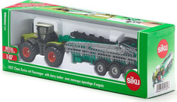 CLAAS XERION TRAKTOR Z CYSTERNĄ OPRYSKIWACZ SIKU CIĄGNIK GUMOWE OPONY 1827