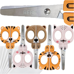 NOŻYCZKI SZKOLNE DZIECIĘCE BEZPIECZNE 13 cm BB FRIENDS INTERDRUK - 5 szt.