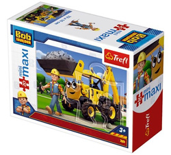 PUZZLE MINI MAXI BOB I MASZYNY KOPARKA 20 EL TREFL