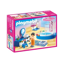PLAYMOBIL ŁAZIENKA Z WANNĄ FIGURKA MEBLE AKCESORIA DOLLHOUSE 51 EL.