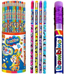 OŁÓWEK Z GUMKĄ HB BAMBINO ST. MAJEWSKI SZKOLNY BIUROWY METALICZNY - 60 szt.