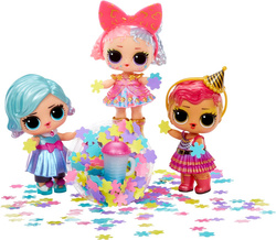 L.O.L. SURPRISE MEGA ZESTAW 4 LALKI FIGURKI 40 AKCESORIÓW TORT NA PRZYJĘCIE