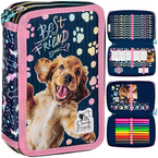 PIÓRNIK DWUKOMOROWY SZKOLNY Z WYPOSAŻENIEM DERFORM CLEO I FRANK PIESEK