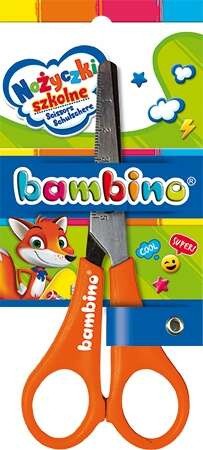 NOŻYCZKI DLA DZIECI SZKOLNE BAMBINO Z PODZIAŁKĄ 13.5cm BEZPIECZNE - 5 szt.