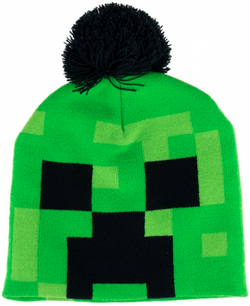 MINECRAFT CZAPKA ZIMOWA Z POMPONEM CREEPER ASTRA DZIECIĘCA MOJANG
