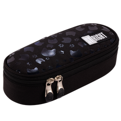 PIÓRNIK SZKOLNY SASZETKA USZTYWNIONA MAJEWSKI ST.RIGHT BLACK CZARNE KOTY