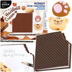 PAMIĘTNIK PACHNĄCY GUMKI OŁÓWEK HB ORZECHOWY WAFELEK 4w1 NOTES KIDEA