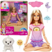 BARBIE LALKA JOGA I MEDYTAJCJA Z DŹWIĘKIEM ŚWIECI PIESEK RISE RELAX MATTEL
