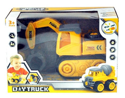 KOPARKA DO SKRĘCANIA Z RUCHOMĄ ŁYŻKĄ + NARZĘDZIA