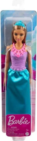 LALKA BARBIE DREAMTOPIA KSIĘŻNICZKA BRUNETKA NIEBIESKA SPÓDNICA 30CM MATTEL