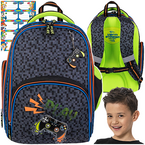 PLECAK SZKOLNY WIELOKOMOROWY LEKKI BAMBINO PREMIUM GAMER GRACZ + NAKLEJKI
