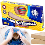 GLINA RZEŹBIARSKA MODELARSKA PLASTYCZNA UTWARDZALNA NATURALNA 520g ASTRA