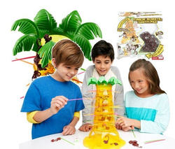 GRA RODZINNA SPADAJĄCE MAŁPKI WERSJA PL - MATTEL
