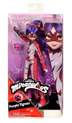LALKA FIGURKA MIRACULOUS FIOLETOWA TYGRYSICA