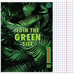 NOTATNIK ZESZYT SZKOLNY A4 80 KARTEK W KRATKĘ THINK GREEN ZIEMIA OBIECANA