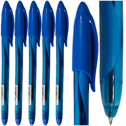 DŁUGOPIS NIEBIESKI KEYROAD SOFT JET KULKOWY ERGONOMICZNY 0.7mm - 5 szt.