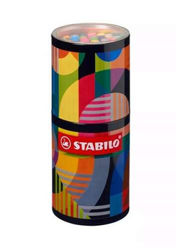 CIENKOPISY STABILO POINT 88 METALOWA PUSZKA PISAKI FLAMASTRY 45 KOLORÓW
