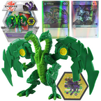 BAKUGAN NILLIOUS FIGURKA KOLEKCJONERSKA 3w1 ZIELONY DWUGŁOWY SMOK KARTY