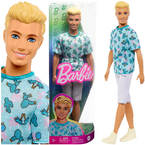 BARBIE KEN LALKA CHŁOPAK BLONDYN MODNY T-SHIRT FASHIONISTAS MATTEL