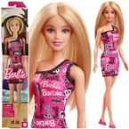 BARBIE LALKA STYLOWA BLONDYNKA W SUKIENCE DŁUGIE WŁOSY UBRANKO MATTEL