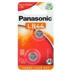 BATERIE PANASONIC ALKALICZNE GUZIKOWE LR44 DO ZABAWEK PASTYLKI 2SZT