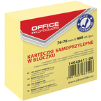 BLOCZEK KARTECZKI SAMOPRZYLEPNE OFFICE PRODUCTS KOSTKA 76x76mm 400 KARTEK