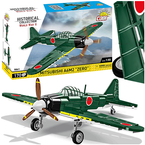 COBI MITSUBISHI A6M2 ZERO MYŚLIWIEC WOJSKOWY JAPOŃSKI SAMOLOT KLOCKI WW2