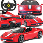 FERRARI 458 SPECIALE A SAMOCHÓD ZDALNIE STEROWANY SPORTOWY RC 1:14 CZERWONY