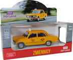 FIAT 125P TAXI ZMIENNICY KOLEKCJA PRL METAL 1:43