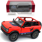 FORD BRONCO 2022 MODEL KOLEKCJONERSKI AUTO SAMOCHÓD CZERWONY 1:36 KINSMART