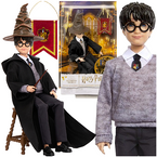 HARRY POTTER Z TIARĄ PRZYDZIAŁU CZARODZIEJ RÓŻDŻKA FIGURKA WIZARDING WORLD