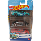 HOT WHEELS 3-PAK AUTKA SAMOCHODZIKI RESORAKI EXOTIQUE MATTEL