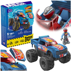 HOT WHEELS MONSTER TRUCKS RACE ACE AUTO Z NAPĘDEM KLOCKI MEGA MATTEL